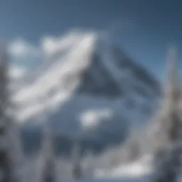 Majestic Snow-Covered Mountain Peak at Brianhead