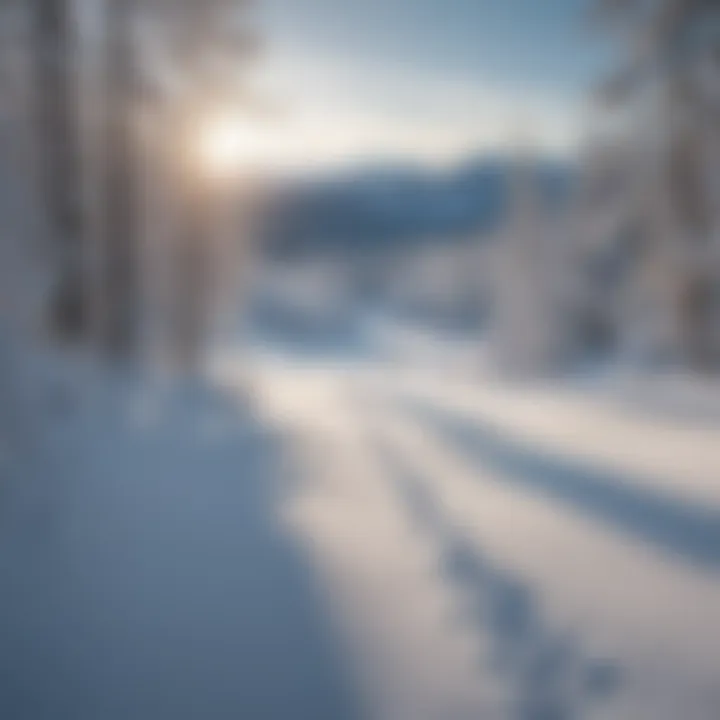 Serene Snow-Covered Slopes at Bretton Woods Snow-covered slopes at Bretton Woods ski resort
