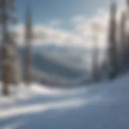 Snow-covered slopes at Keystone Ski Area