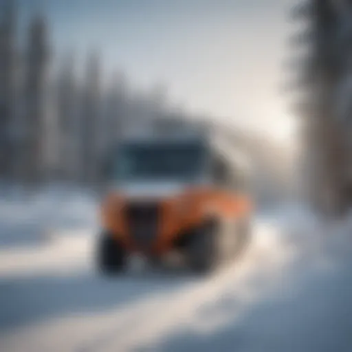 Snowcat Tour Guide navigating through snowy terrain