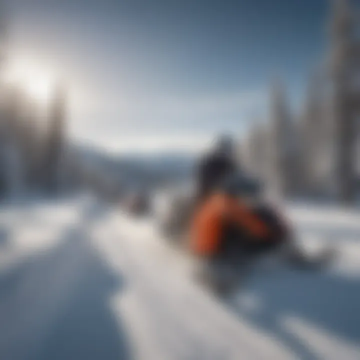 Snowmobile expedition at Brian Head Snow Resort