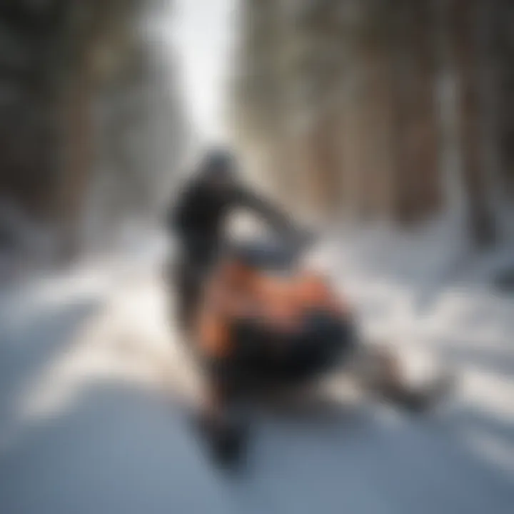 Snowmobilers enjoying a thrilling ride on Utah trails