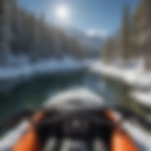 Snowmobiling in Lake Tahoe with Spectacular Mountain Views