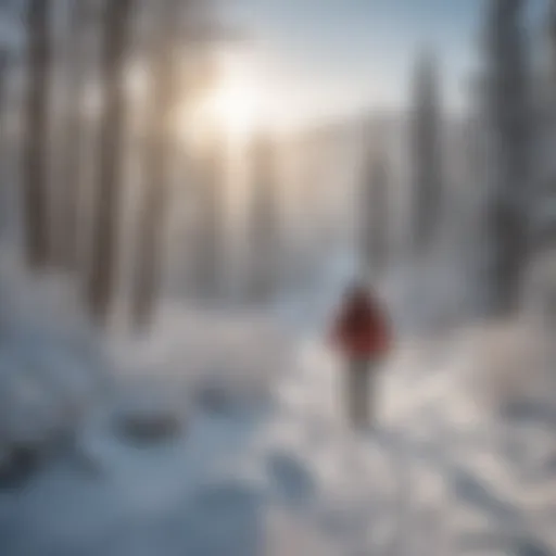 Snowshoeing adventure in Boise