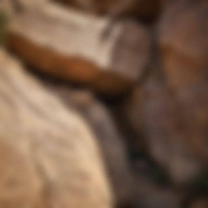 Ancient Messages in Stone Historic Native American petroglyphs on rocky canyon walls
