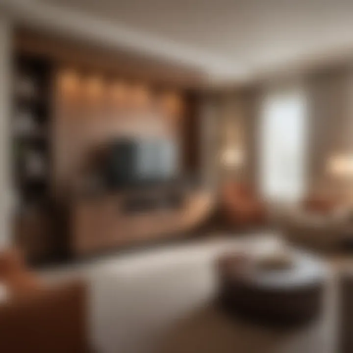 Spacious suite with modern decor at TownePlace Suites Marriott