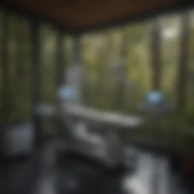 Specialized equipment used in radiology department