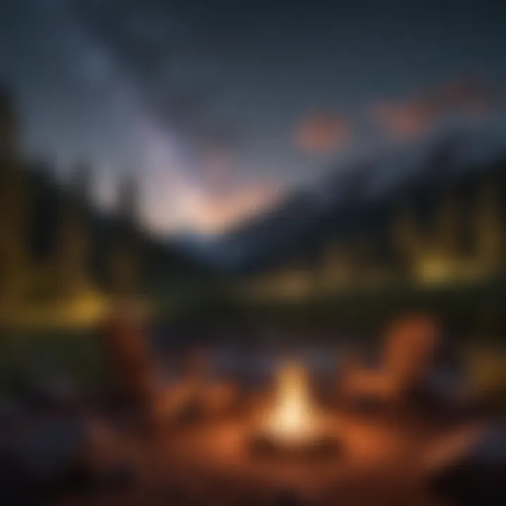 Campfire Under Starlit Telluride Sky