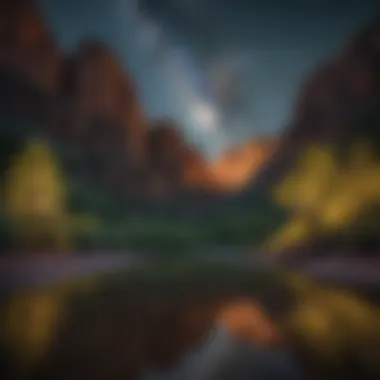 Starry Night Serenity at Oak Creek Canyon Campground Starry night at Sedona's Oak Creek Canyon Campground