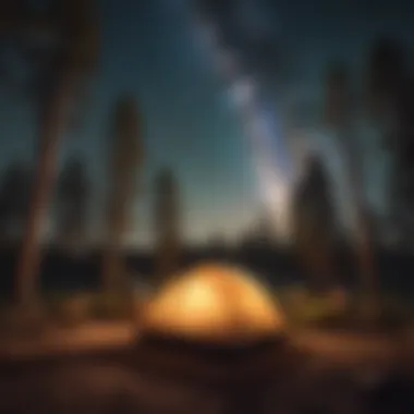 Starry Night Sky Camping Experience at Big Bear Lake RV