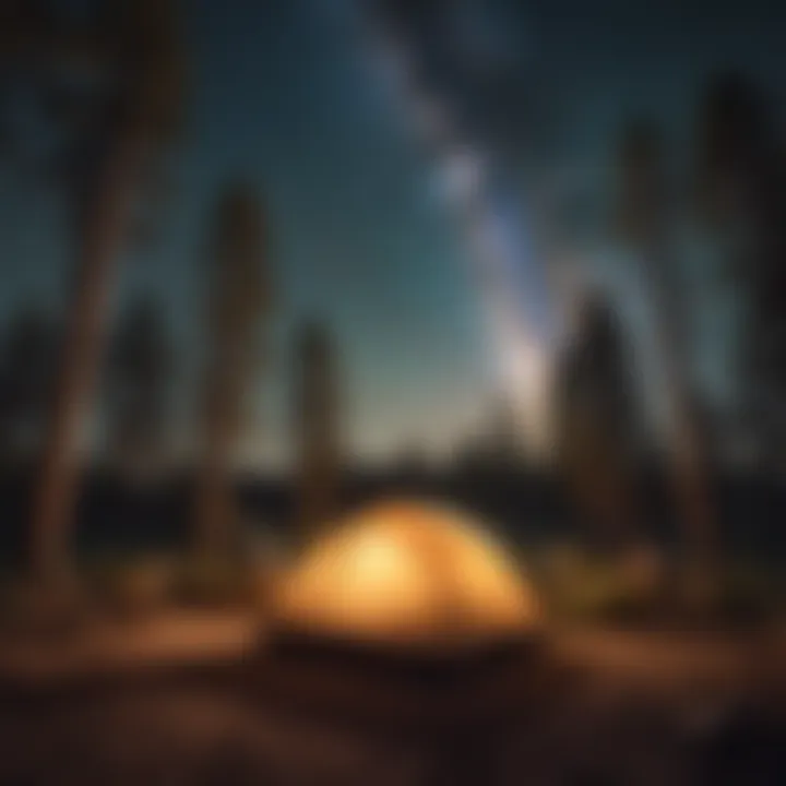 Starry Night Sky Camping Experience at Big Bear Lake RV