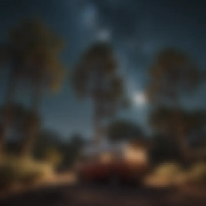Starry Night Sky Over Tucson Campground