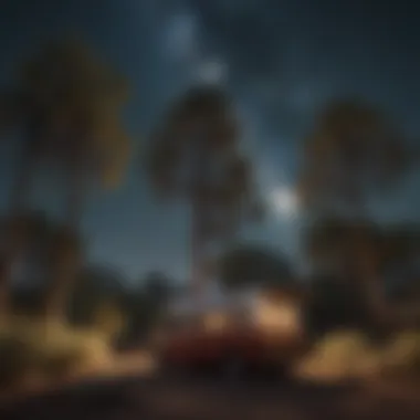 Enchanting Starry Night Sky Over Tucson Campground for Stargazers Starry Night Sky Over Tucson Campground