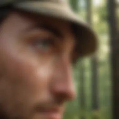 Application of tick repellent on skin