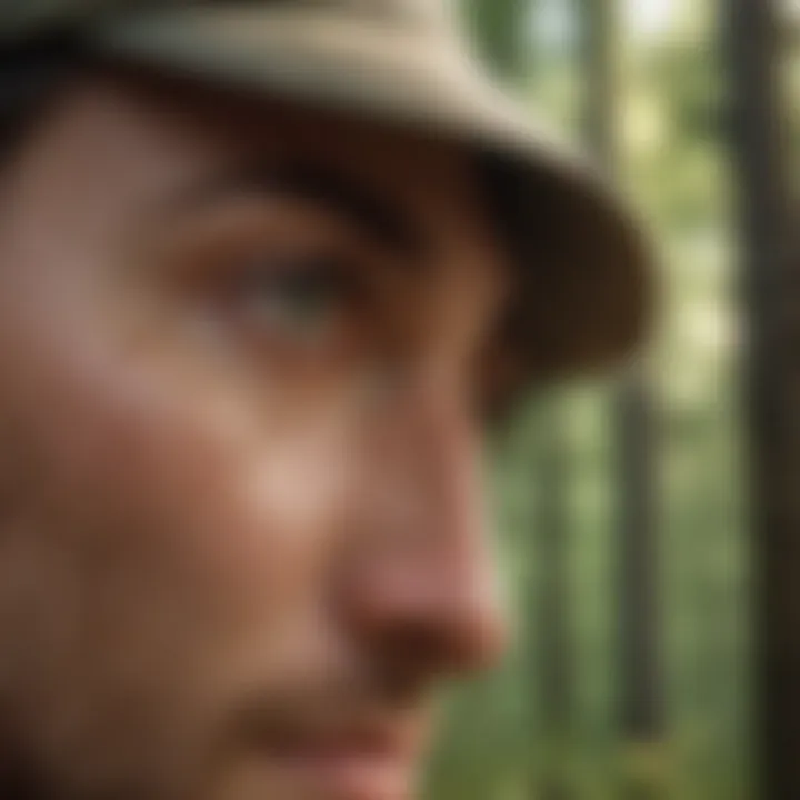 Application of tick repellent on skin