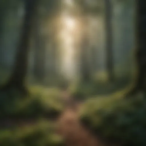 A lush forest representing biodiversity conservation efforts