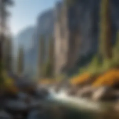 Breathtaking cliffs and waterfalls of Yosemite
