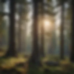 Majestic Pine Trees at The Summit