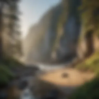 Sun-kissed Coastal Cliffs