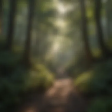 Sunlit Canopy Trail at Blackwater Falls State Park