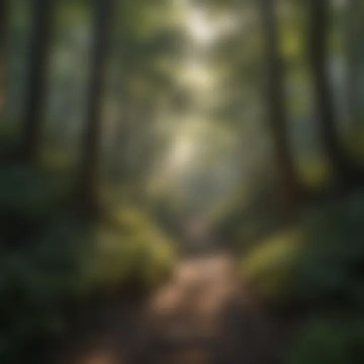 Sunlit Canopy Trail at Blackwater Falls State Park