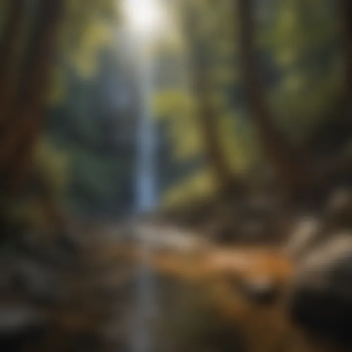 Sunlit Canyon Beauty Sunlit Canyon at Dukes Creek Falls