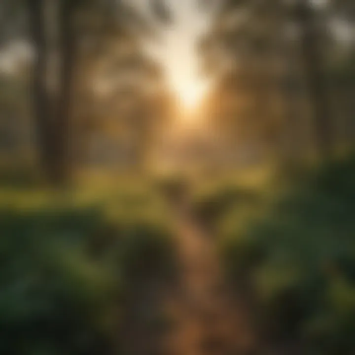 Sunrise Over Verdant Hills of Mississippi