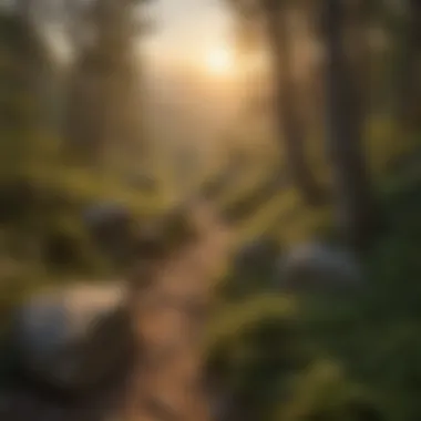Sunrise over Roan Mountain trails