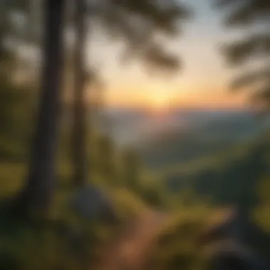 Golden Hour in the Blue Ridge Sunset over Blue Ridge Mountains