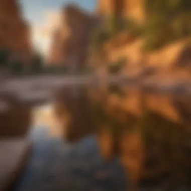 Sunset Glow on Colorado Sandstone Cliffs