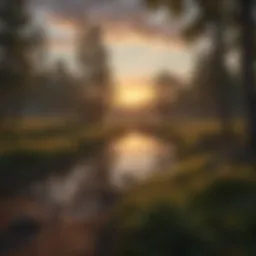 Sunset Glow on Custer Park's Horizon