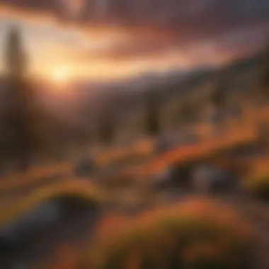 Sunset Glow Over Intermountain Landscape