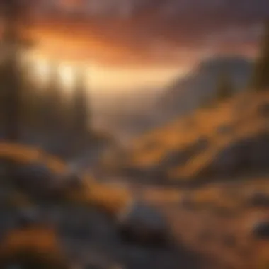 Sunset Glow Over Sulphur Works