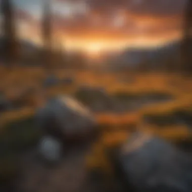 Sunset Glow Over Sawtooth National Forest