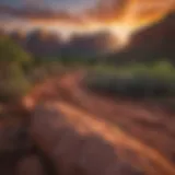 Sunset Glow over Sedona's Red Rocks