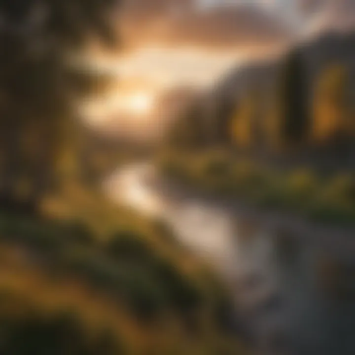 Sunset Glow on Snake River