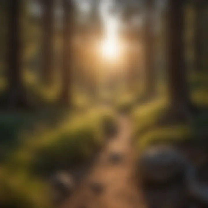 Sunset Hike Overlooking Thousand Trails Sacramento Landscape