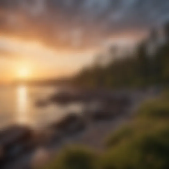 Sunset Over the Horizon at Hampton Bay Pinnacle Park