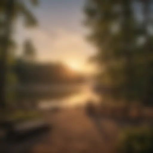 Sunset over Kentucky Lake Campground