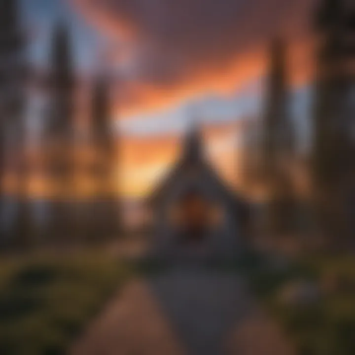 Sunset over Lake Tahoe's Chapel of Love