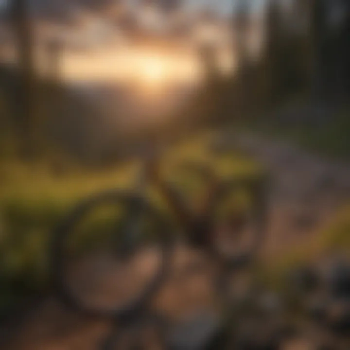 Sunset Over Majestic Mountains Along Hiawatha Bike Trails