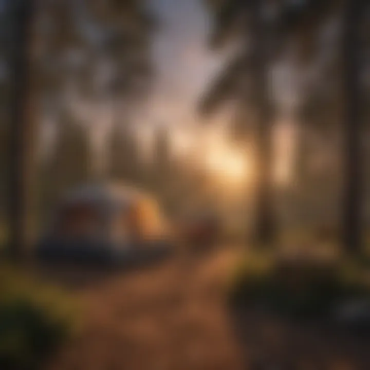 Sunset Over Cedar Grove Campsite