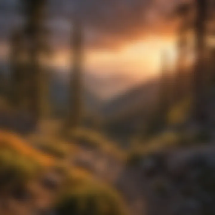 Majestic Sunset Over Mt. Baldy's Forests