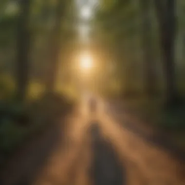 Sunset Over Kentucky Biking Trail