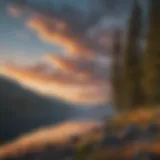 Sunset over Lake Chelan