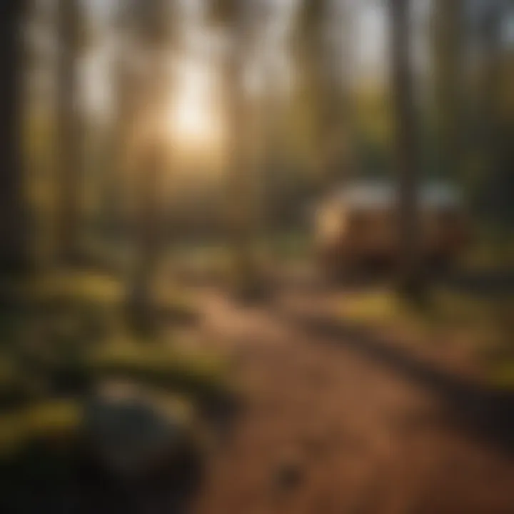 Sunset over McGill Campground