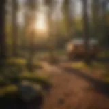 Golden Hour at McGill Campground Sunset over McGill Campground