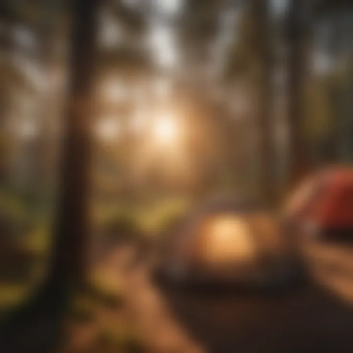 Sunset Over Mendocino Campsite