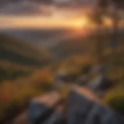 Sunset Over Ozark Mountains