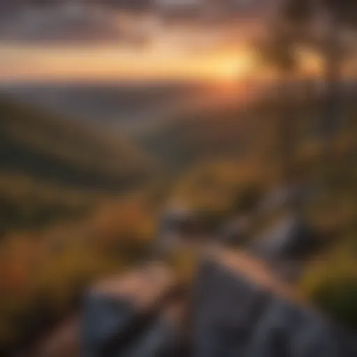 Sunset Over Ozark Mountains